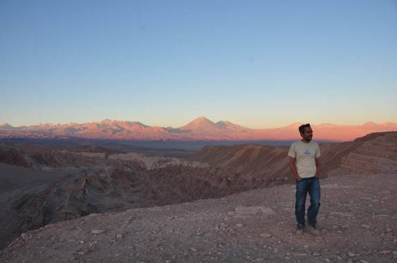 A paisagem desértica do Vale da Morte, no Deserto do Atacama - norte do Chile